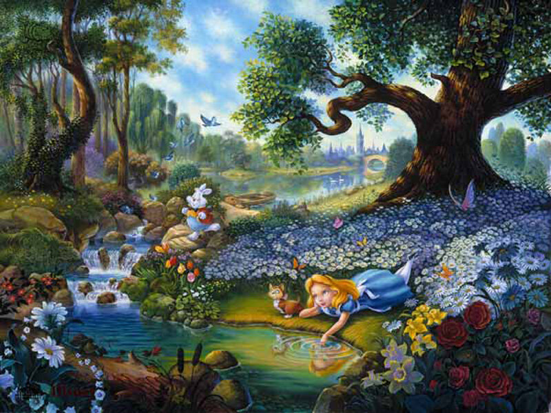 Alice in Wonderland scene
