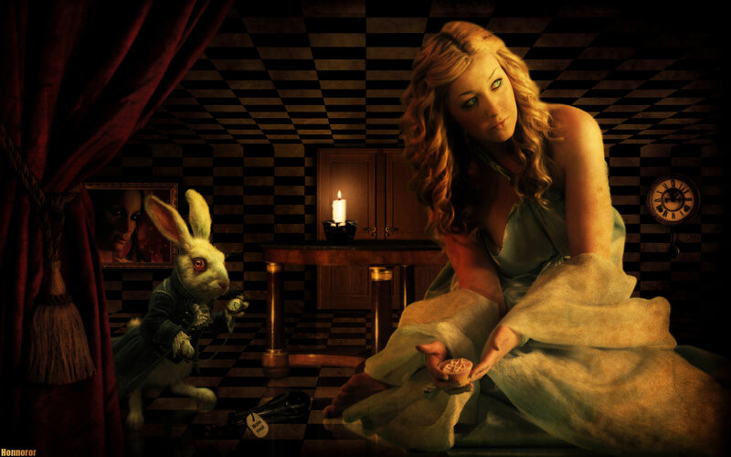 Alice in Wonderland scene