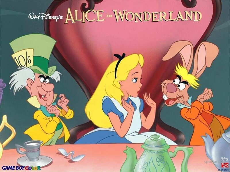Alice in Wonderland scene