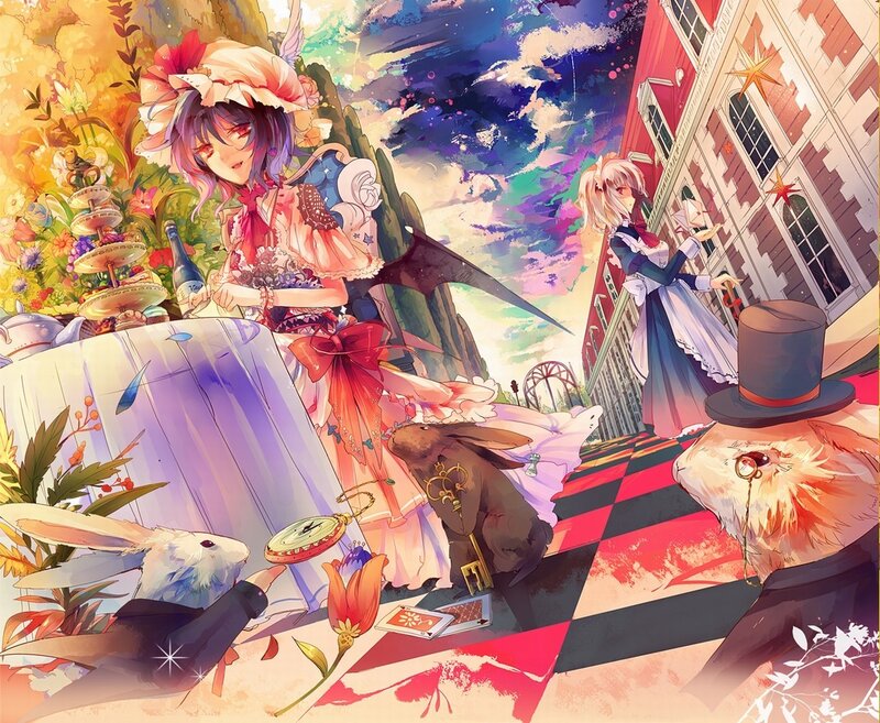 Alice in Wonderland scene