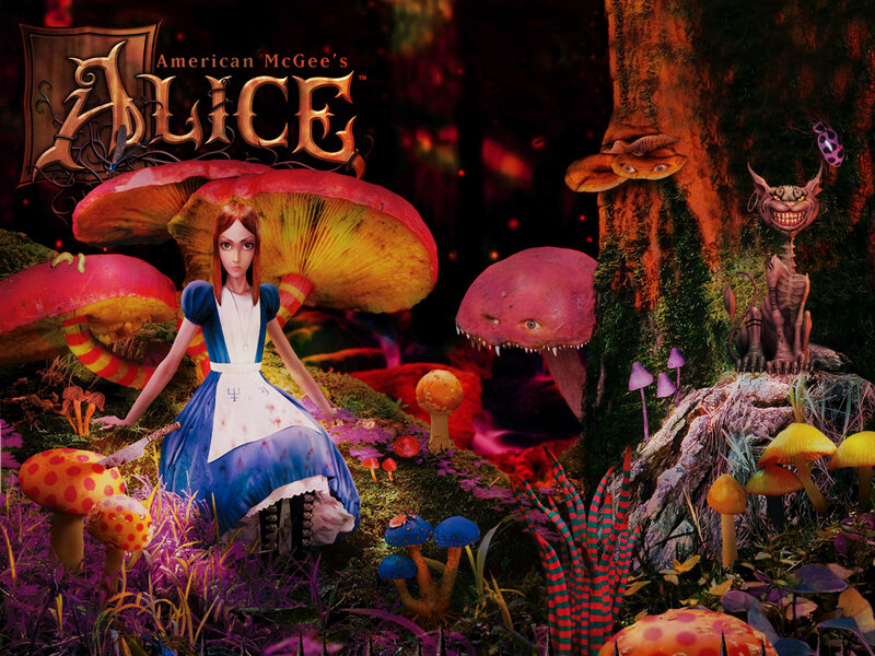 Alice in Wonderland scene
