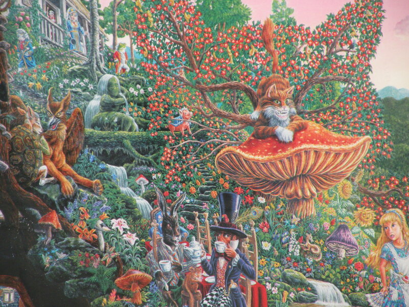 Alice in Wonderland scene