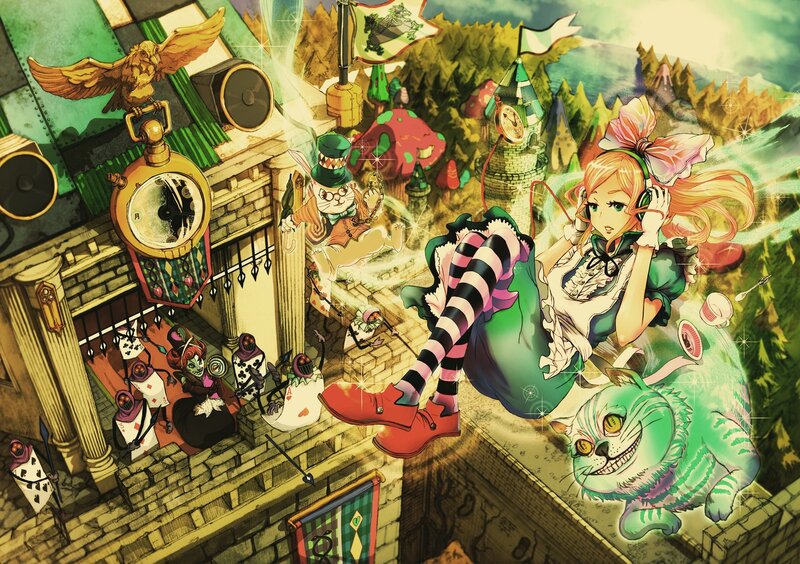 Alice in Wonderland scene
