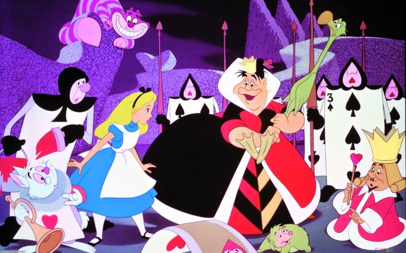 Alice in Wonderland scene