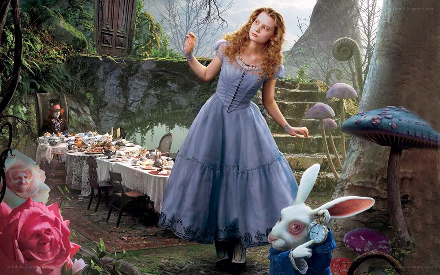 Alice in Wonderland scene