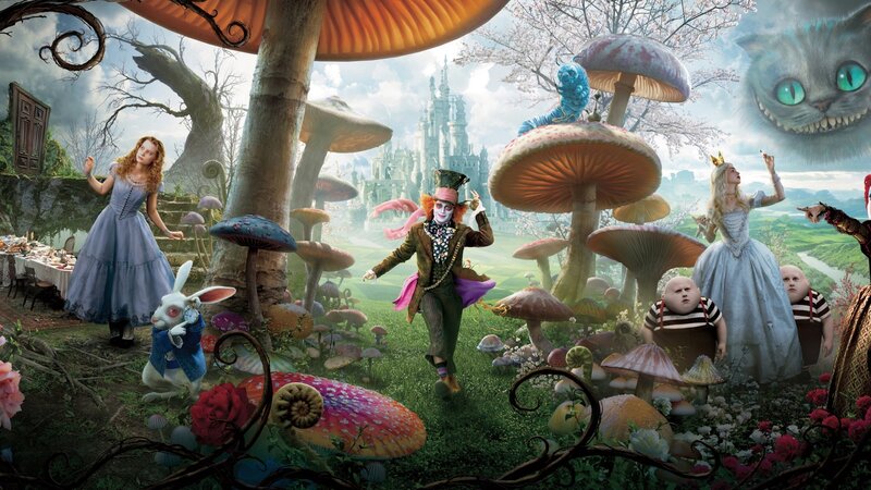Alice in Wonderland scene