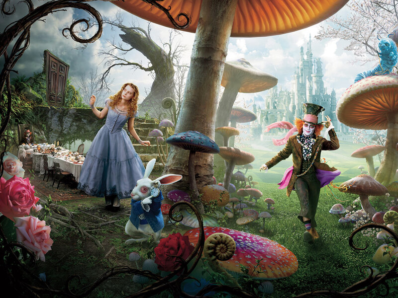 Alice in Wonderland scene