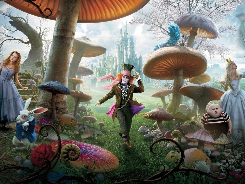 Alice in Wonderland scene