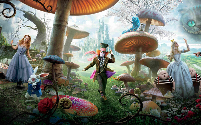 Alice in Wonderland scene