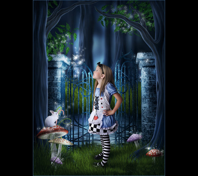 Alice in Wonderland scene