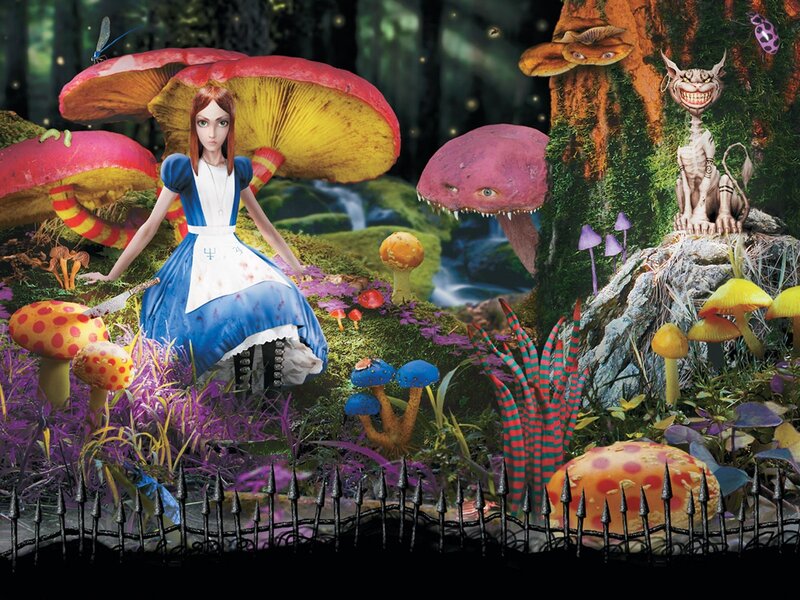 Alice in Wonderland scene