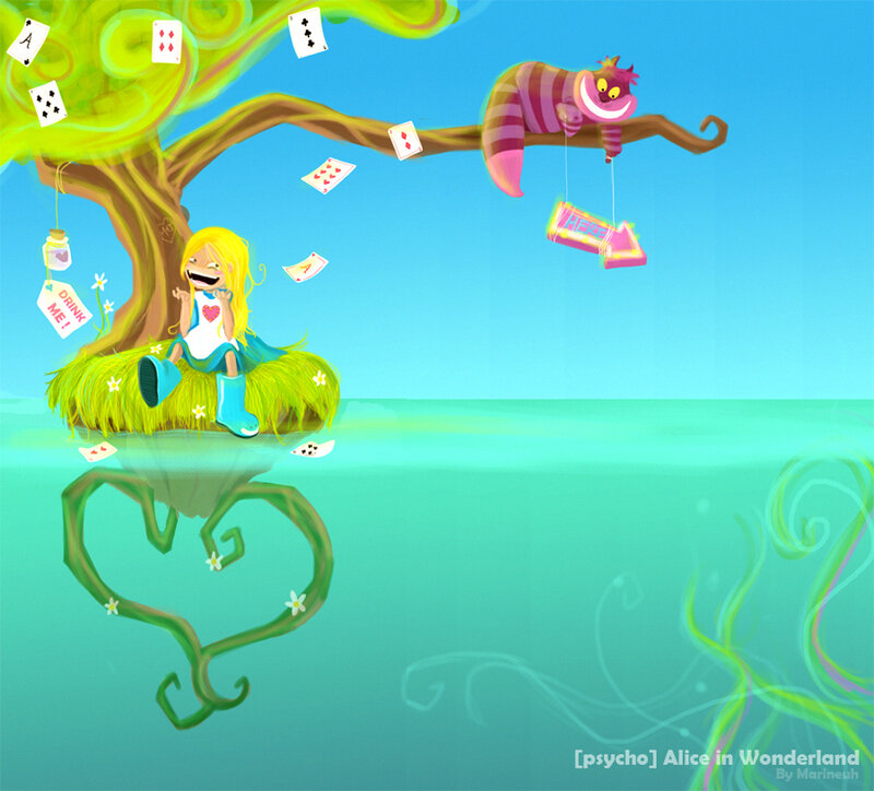 Alice in Wonderland scene