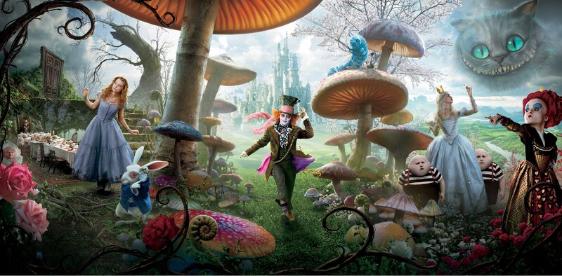 Alice in Wonderland scene