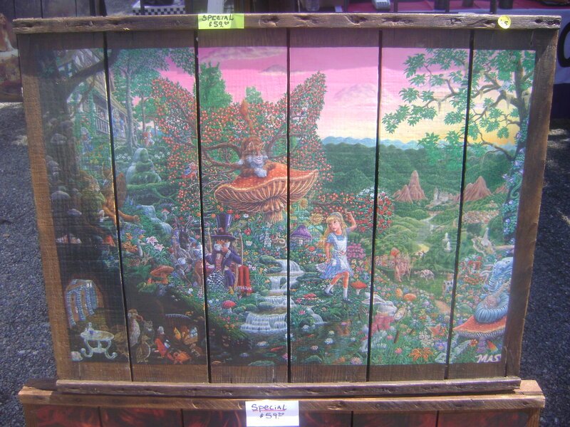 Alice in Wonderland Scene — Green
