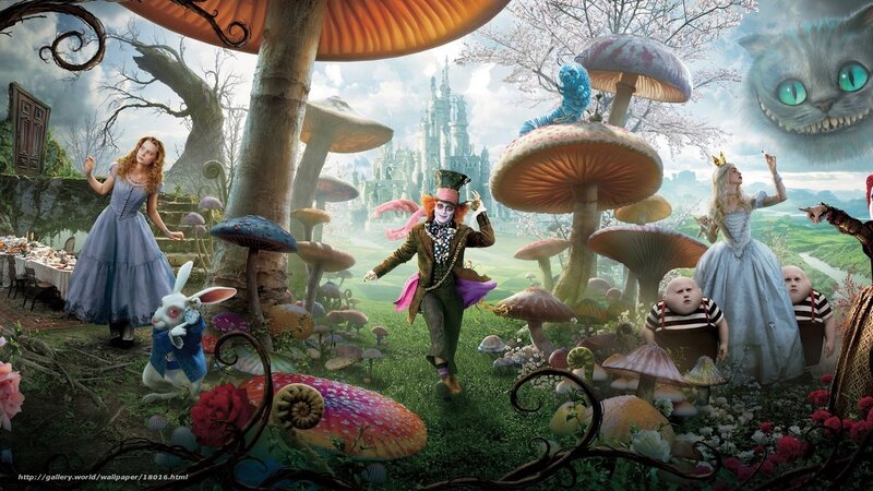 Alice in Wonderland scene