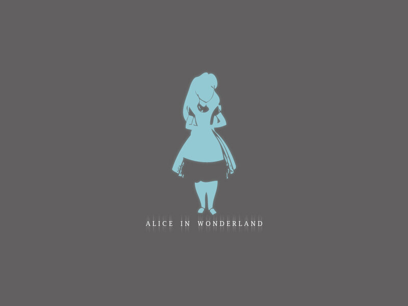 Alice in Wonderland silhouette
