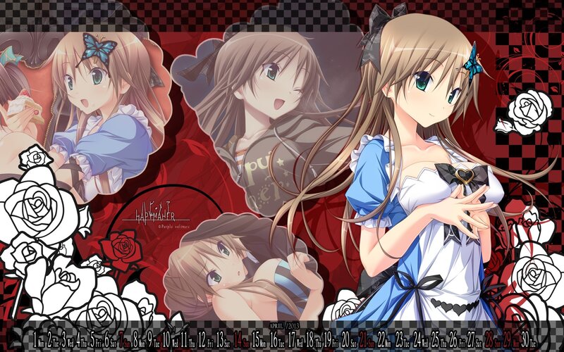 Alice in Wonderland themed calendar