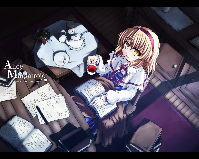 Alice Margatroid reading