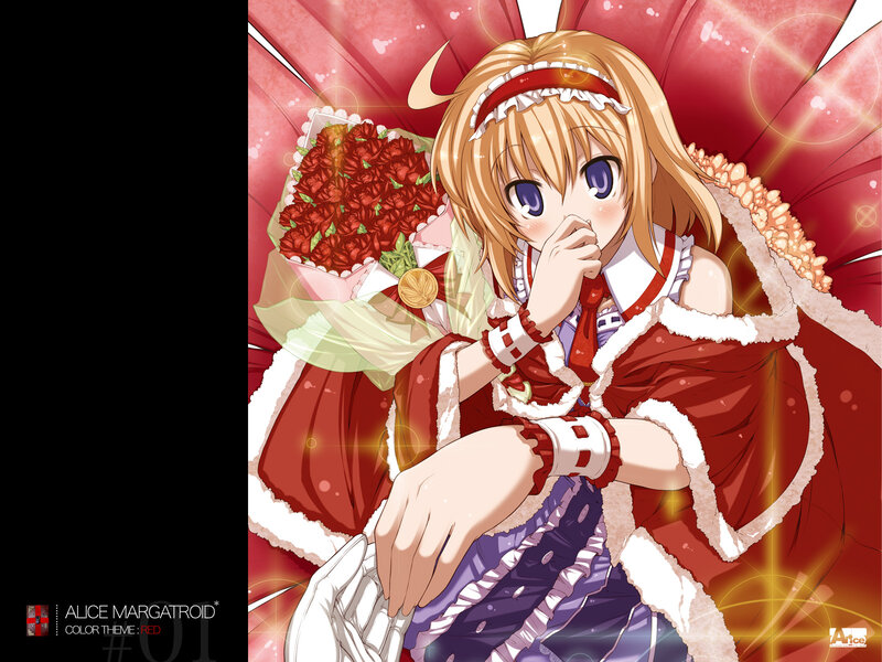 Alice Margatroid with roses