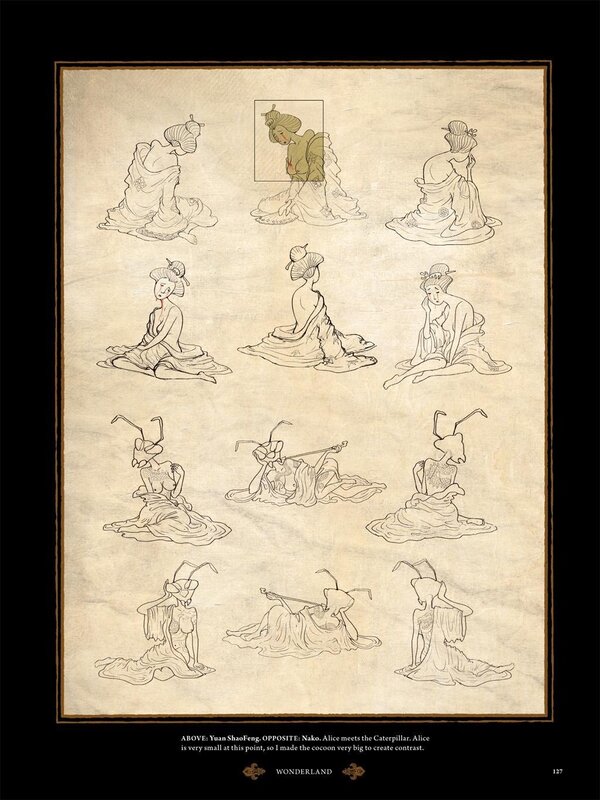 Alice meets the Caterpillar concept art