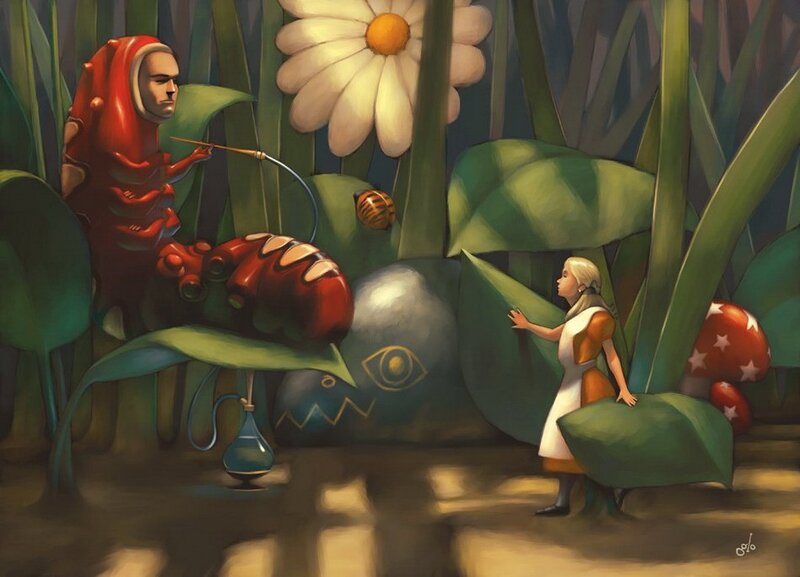 Alice meets the caterpillar