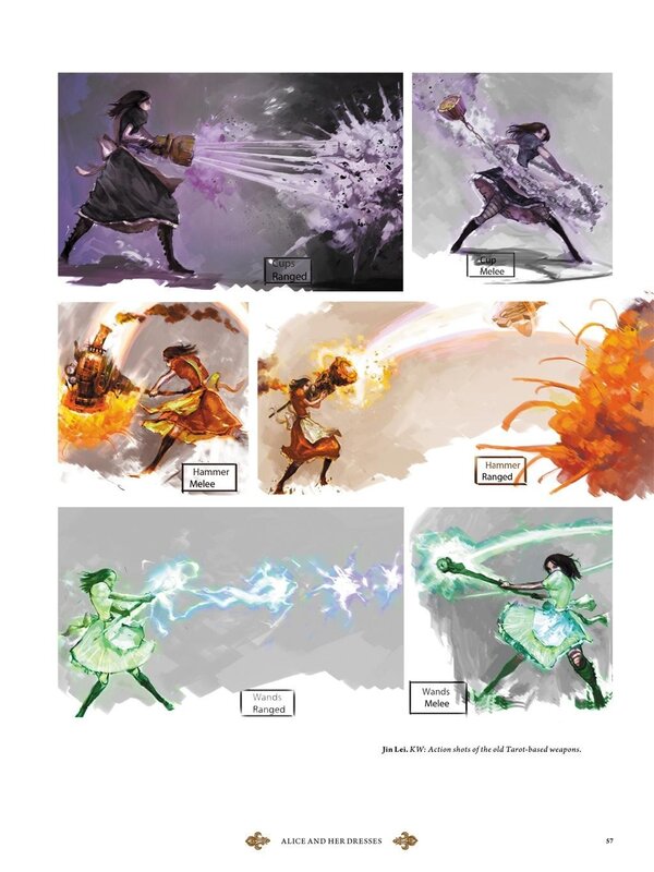 Alice's weapon action shots