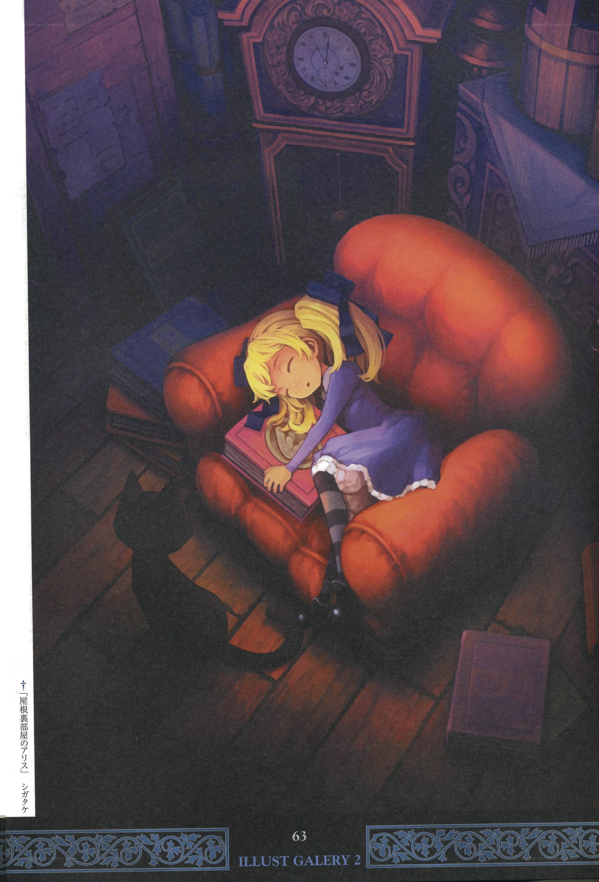 Alice sleeping in a chair