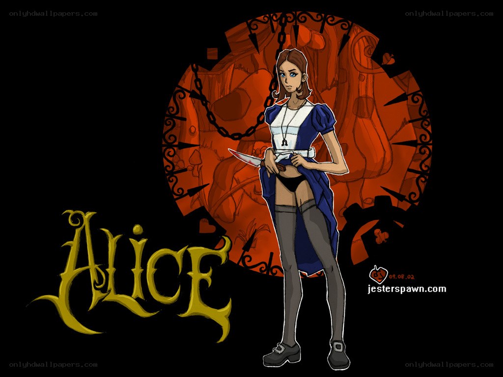 Alice with a knife