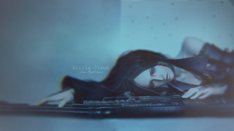 Alicia Claus Lying Down