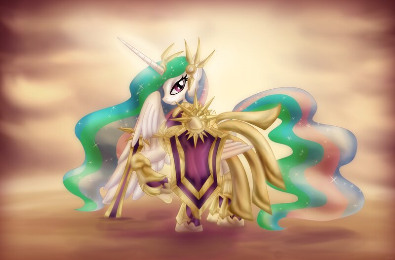 Alicorn Unicorn with Armor