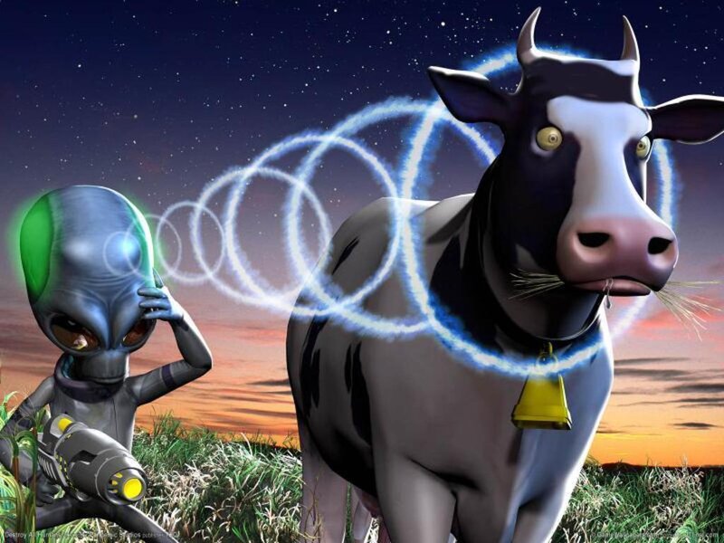 alien abducts cow