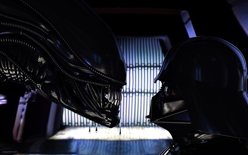 Alien and Darth Vader