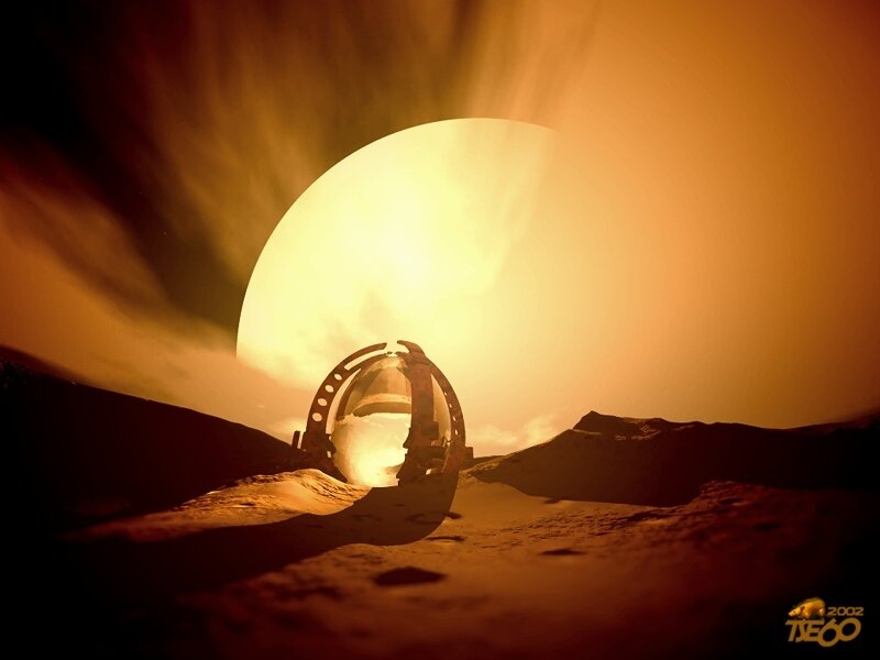 alien artifact on alien planet