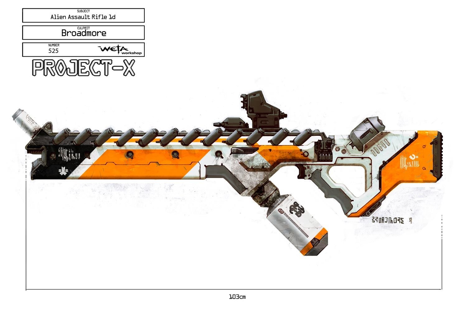 Alien Assault Rifle Concept Art