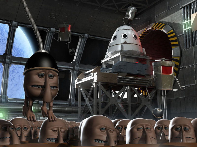 alien astronauts in space station