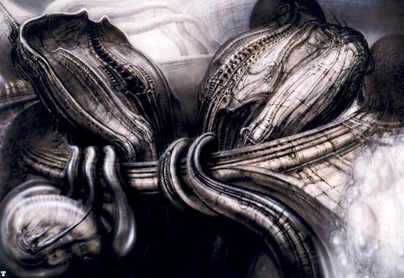 Alien Biomechanical Structures — Black