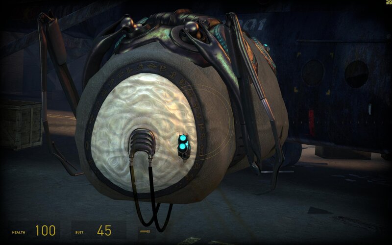 alien brain in a container