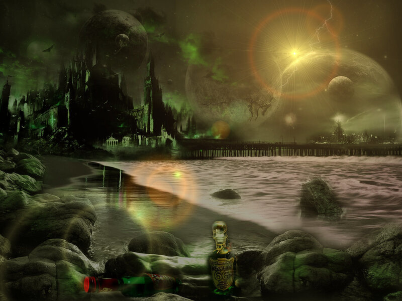 Alien Castle on Beach