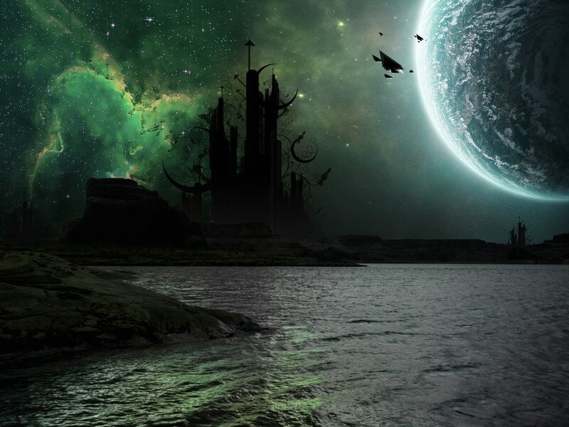 Alien Castle on Planet