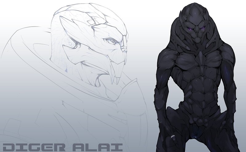 alien character design concept
