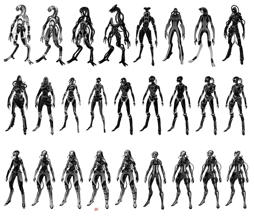 alien character design concepts