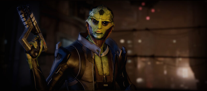 alien character holding weapon