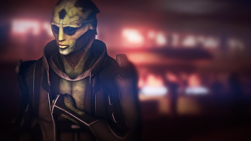 Alien Character in Armor — Black