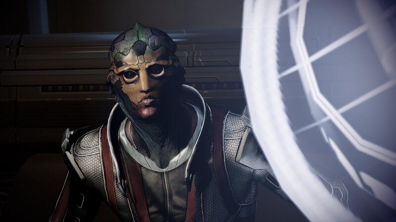 Alien Character in Armor — Gray, Dramatic