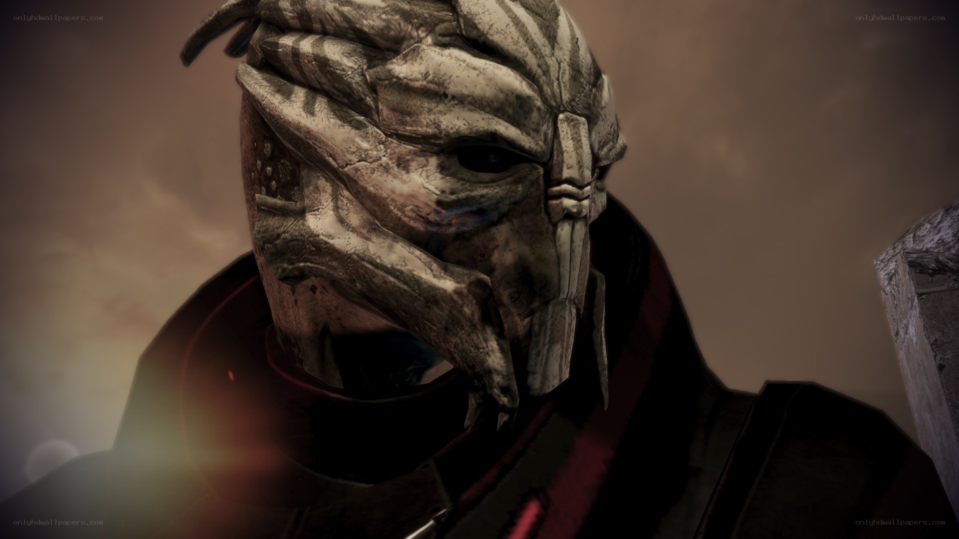 alien character in armor
