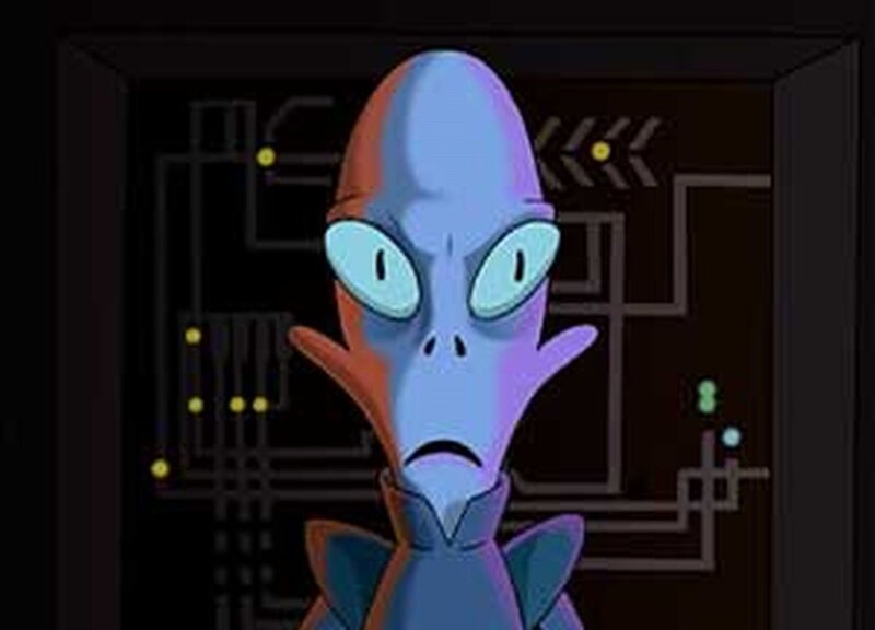 alien character in control room