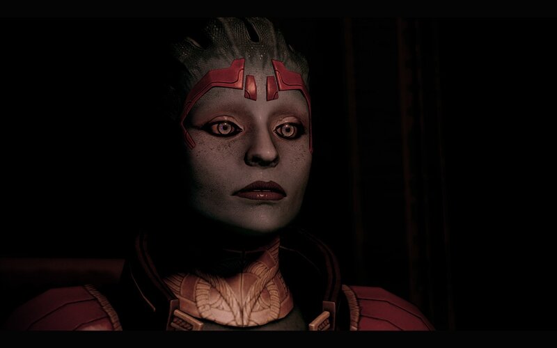 alien character in dark setting