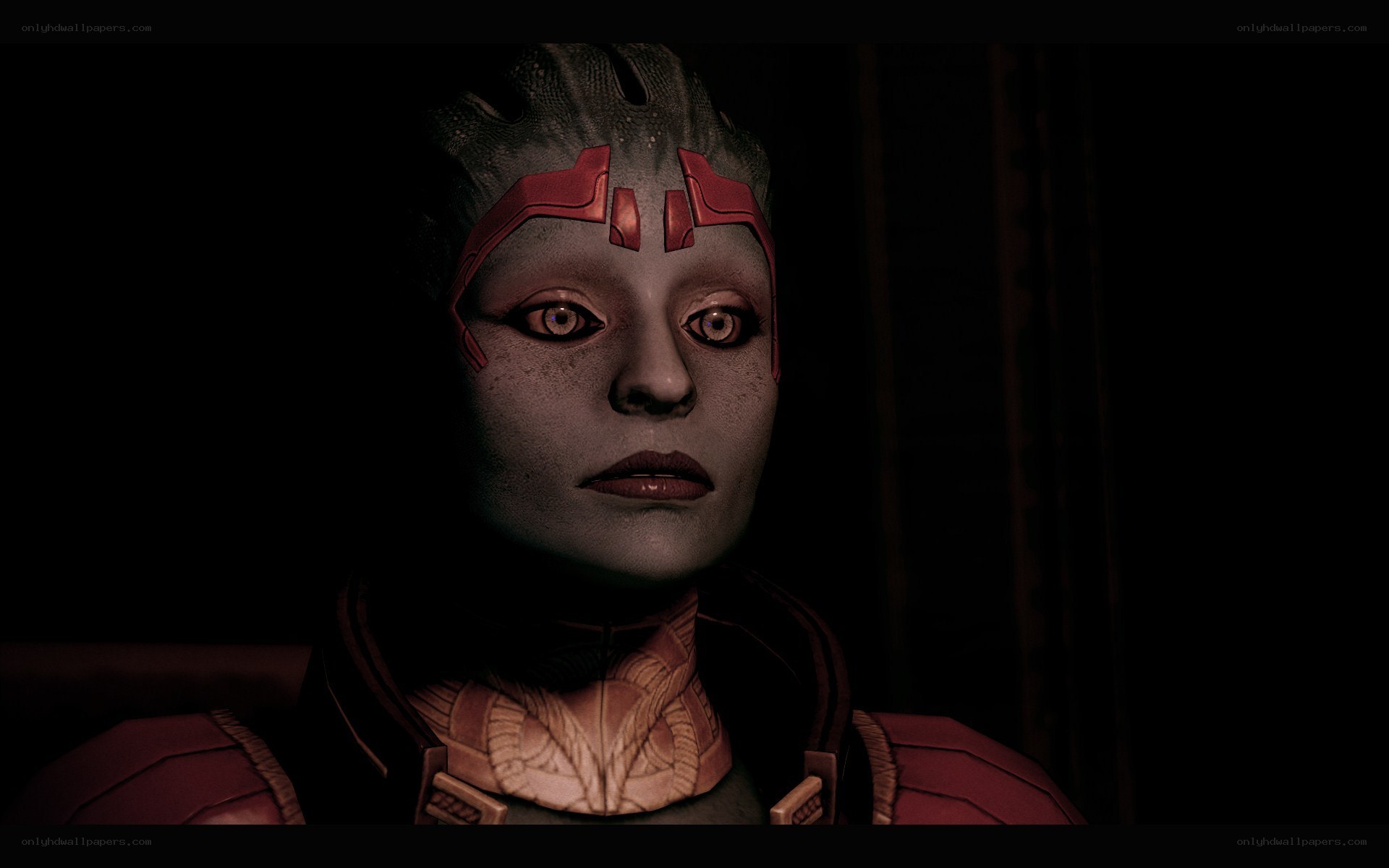 alien character in dark setting