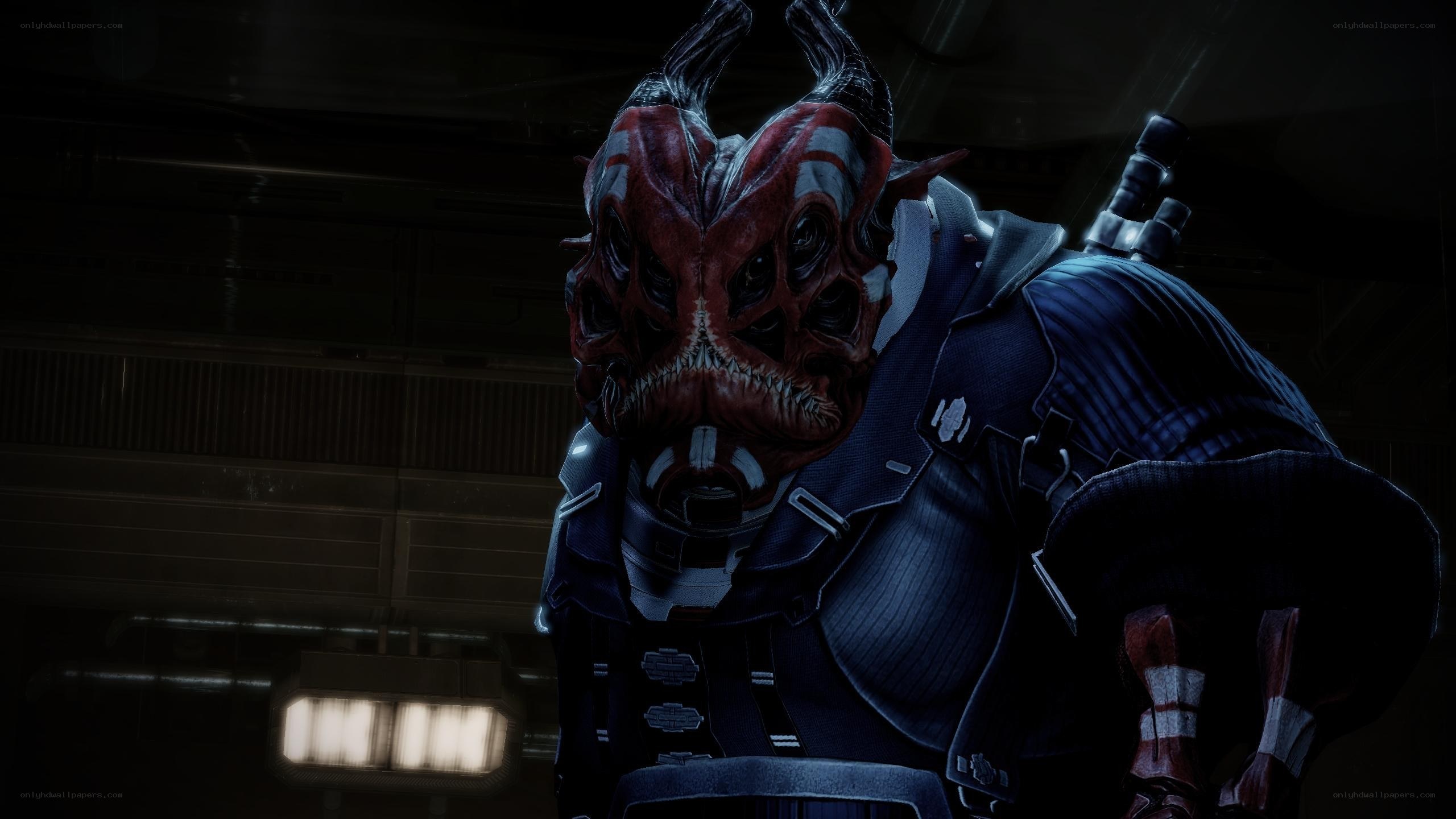 Alien character in dark setting