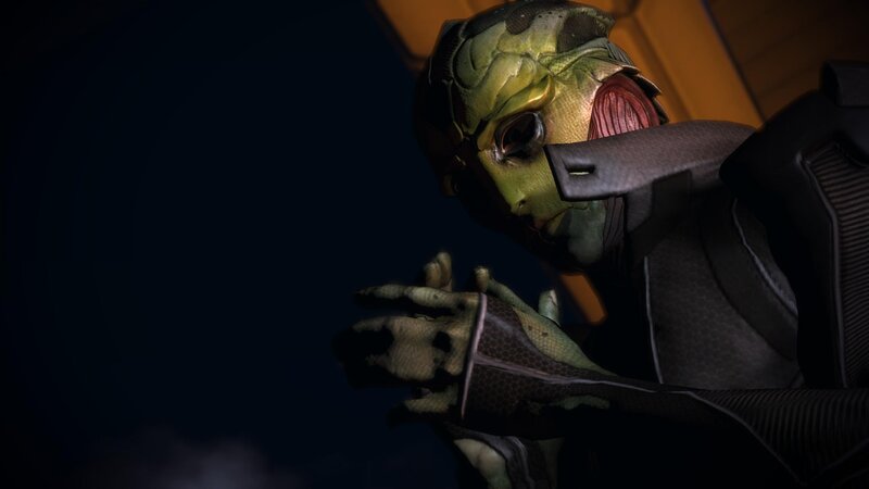 alien character in dark setting